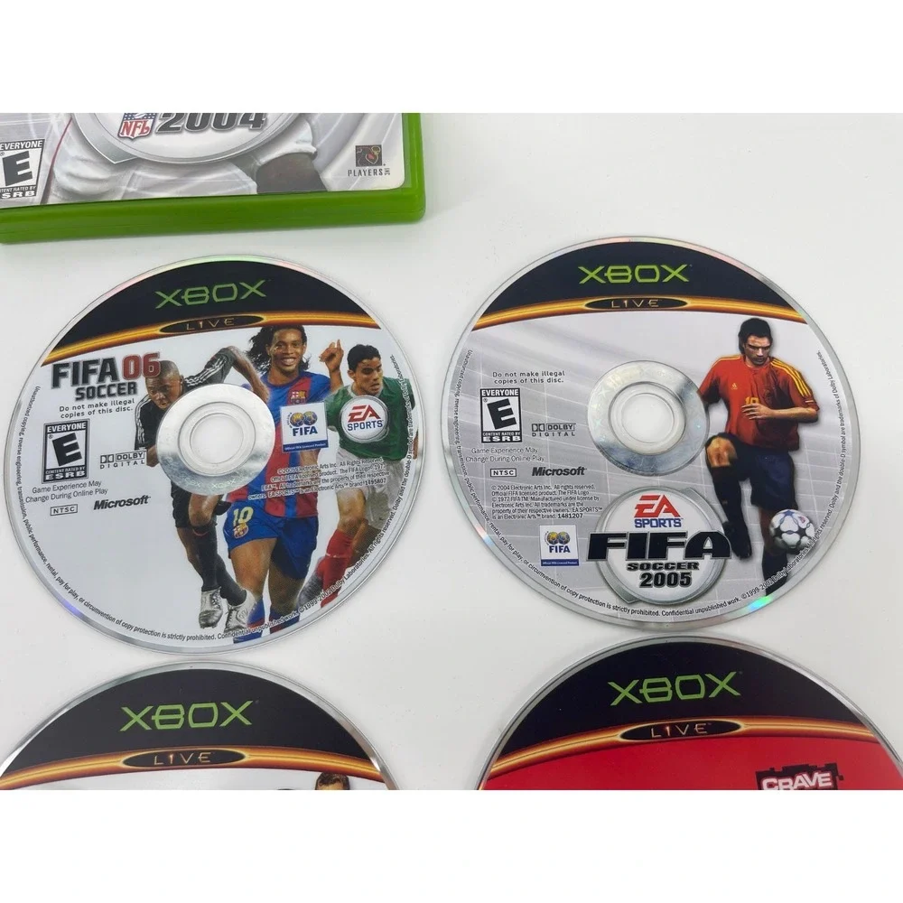 10 XBOX Live Games - Madden -NCAA Football - NHL 2005/2006 +